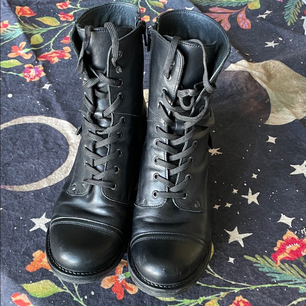 Taos Footwear Black Combat Boots